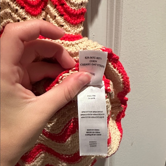 Rails Coen Flutter-Sleeve Crochet Knit Top XXS - Picture 6 of 6